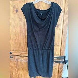 Apt. 9 Black Sparkle Midi Dress with Cowl Neck Dress